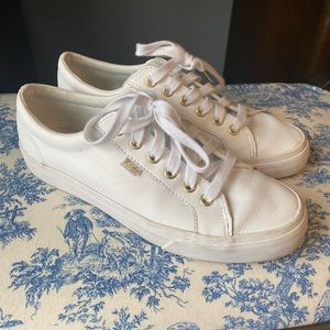 White leather Keds sneakers